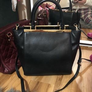 Michael Kors black and gold bag!